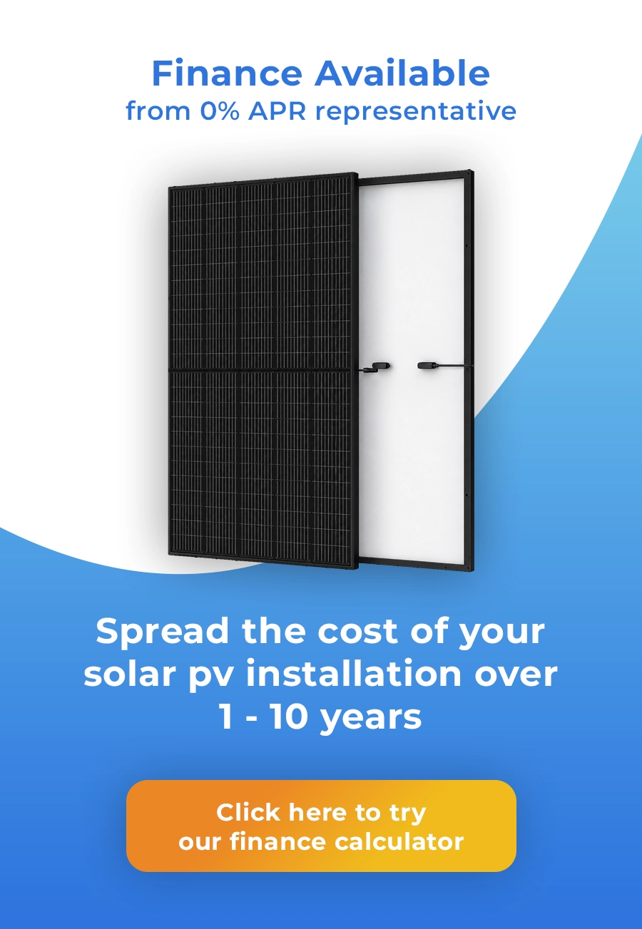 Finance available for solar PV installation